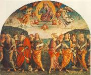PERUGINO, Pietro The Almighty with Prophets and Sybils Sweden oil painting artist
